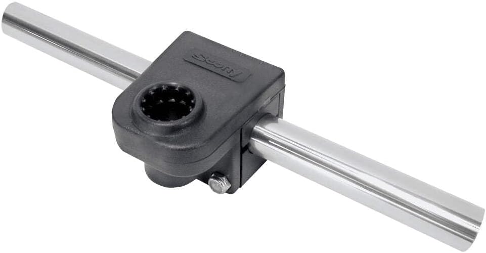 Scotty #287 Round Rail Mount Adapter 7/8",Black,Small, 620283