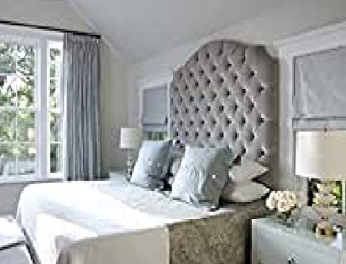 Spring Well Jandi Headboard Extra Large Height in Turin Fabric in 30",36" and 44" (6ft 36'' Height, Purple)