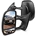 Towing Mirrors, for Ford SCITOO Exterior Accessories Mirrors for 1999-2007 Ford F250 F350 F450 F550 Super Duty with Convex Glass Manual Controlling Telescoping and Folding Features
