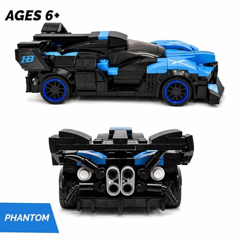 Image of GRIPZ Grid Car Building Blocks Set for Kids 6+ | DIY Construction Toy Vehicles | Educational STEM Building Kit | Creative Brick Toy Set for Boys & Girls (Phantom)
