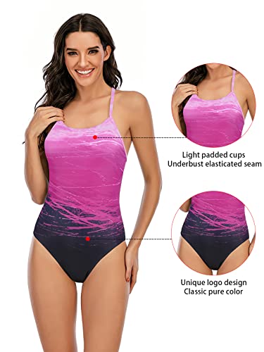 Image of Century Star Women Athletic One Piece Swimsuits-2026 Training Bathing Suits for Teens Juniors