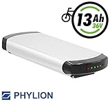 Phylion Akku XH370-10J 37V 13Ah Wall-E Smart (5-polige Variante) für E-Bikes und Pedelecs