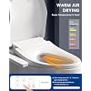 Heated Smart Toilet Seat with Feminine Wash & Dryer, Elongated Bidet with Adjustable Water Temperature, Pressure & Nozzle Position, Easy Installation & Soft-Close Lid for Modern Bathrooms