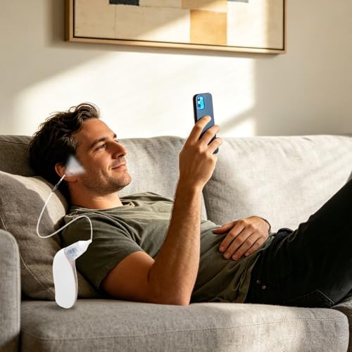 Nettoyage électrique des oreilles blanc au design ergonomique soigné
