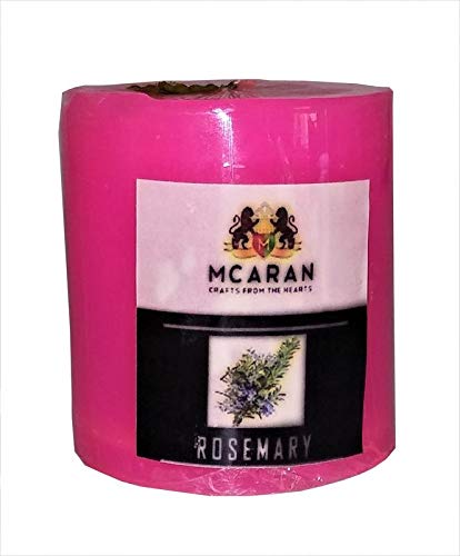Glitters Scented Small Block Candle with Rosemary Fragrance- Made in Thailand, SPA/Saloon Candles, Decorate Your House, Office, Cafe, Birthday Gifts, Events, Party, House Warming Candles