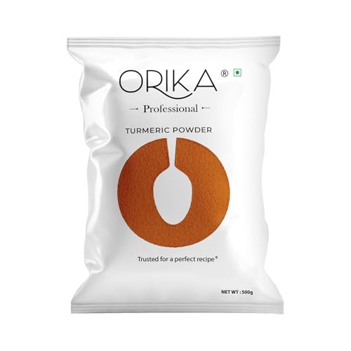 Image of Orika Turmeric Powder | Pure & Natural Haldi Powder | Quality, Rich Aroma & Natural Golden Color | Perfect for Cooking Professional (500 Gm)