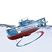 GerRit for: Submarine 6-Channel Fast Diving Fish Tank Toy Mini Military Model Remote Control Imitation