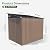 Breezestival 7'x5.5' Lean to Shed Galvanized Steel Storage Sheds with Side Door Waterproof Utility Shed with Sloped Roof for Mower, Bike, Garden Tools (Brown)