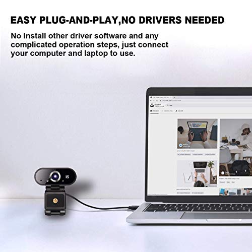 image for Konnek Stein Webcam HD 1080P Video, Buit-in Microphone, Computer USB W