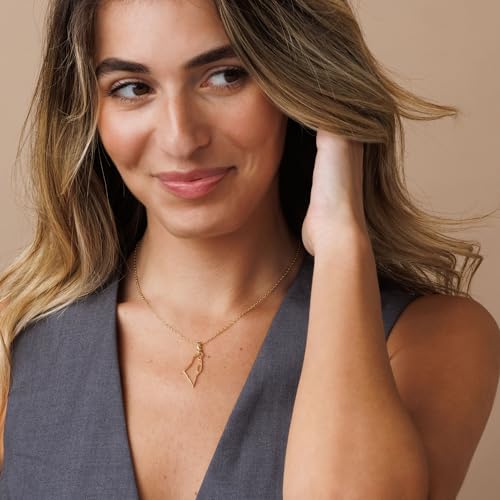 SURI Star of David Necklace for Women | Israel Necklace | Mezuzah Necklace with Magen David Pendant | Available in 14K Gold-Filled or Silver Stainless Steel | Jewish Jewelry, Includes a Gift Box3