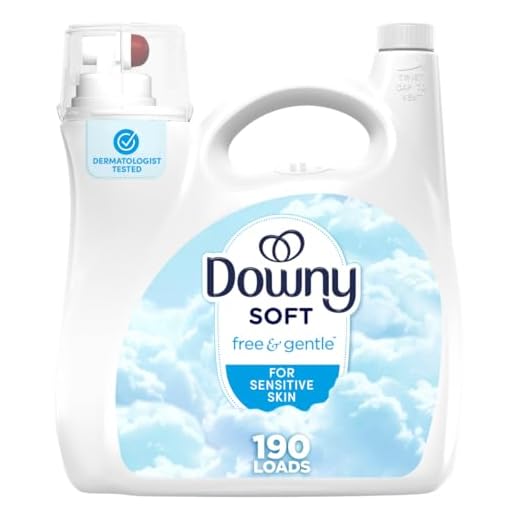 Downy Free & Gentle Fabric Softener, Fabric Conditioner, Hypoallergenic, 190 Loads, 140 fl oz, Downy Fabric Softener, Liquid Fabric Softener