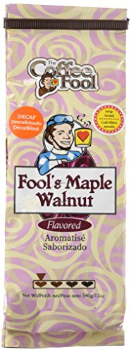 The Coffee Fool Drip Grind, Fool's Decaf Maple Walnut, 12 Ounce #TOP5