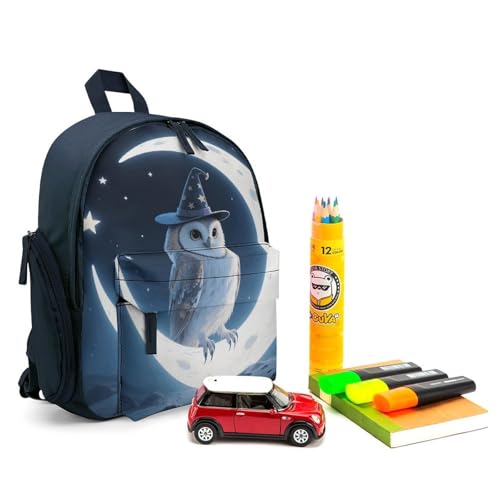 Magic - Hat Owl Backpack for Men Women, Lightweight Classic Bookbag Simple Daypack for Travel3