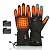 RNSSEZ Heated Gloves for Men Women, Thin Electric Glove with Rechargeable Battery, Hand Warmer for Riding Skiing Skating Hiking (L-XL)