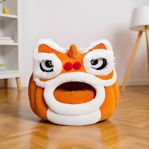 Cama Cueva para Gatos Cachorros | Casa Túnel Acolchada y Refugio Lavable de Invierno 4