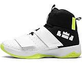  GNEDIAE Herren GNE2089 High-Top Basketball Schuhe Outdoor Anti-Rutsch Sneaker Atmungsaktiv Ausbildung Turnschuhe Sportschuhe Laufeschuhe Verschleißfeste Dämpfung Basketballstiefel Weiß 40 EU