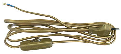 Gefom Cable con interruptor, 2 m 2 x 0,75 mm², oro viejo