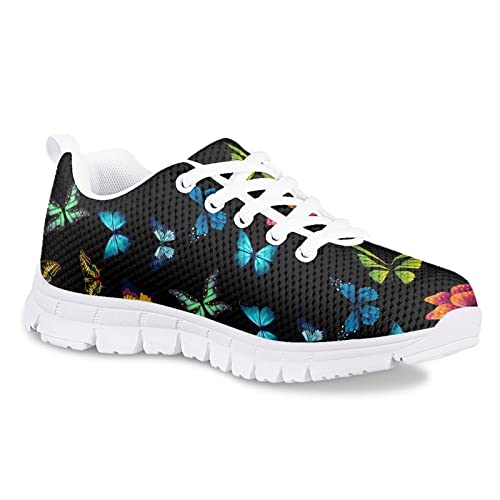 Yzaoxia Girls Tennis Shoes Kids Breathable Mesh Sneakers Walking Running Sports Shoes Size 11-32