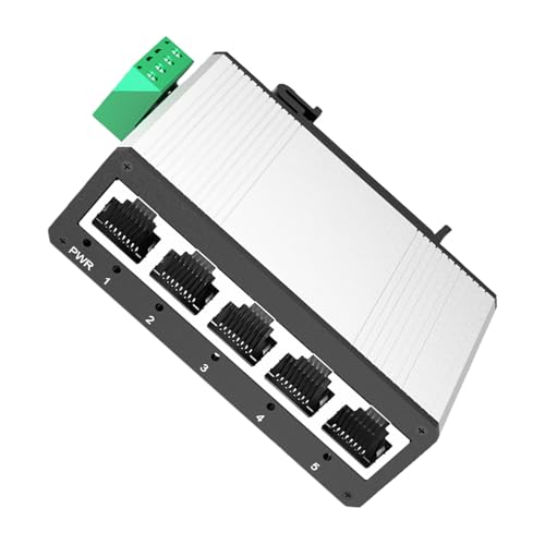 Commutateur Fast Ethernet 5 ports avec large plage de température et boîtier métal