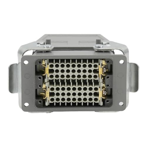 Conector resistente rectangular industrial impermeable HDC-HDD-050 de 50 pins y 10A 7