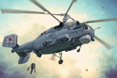 Hélicoptère Russian Ka-27 Helix Hobbyboss 1:48 détails haute fidélité