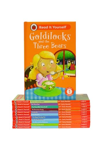 Image of Read It Yourself with Ladybird: Early Readers Level 1: 12 Books Collection Box Set (Cinderella, The Three Billy Goats Gruff, Little Red Hen, The Enormous Turnip, The Fox and the Crow and More)