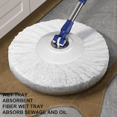 Wischmopp- und Eimer-Set – verstellbarer Griff Spinner abnehmbares Wischeimer-Set, arbeitssparender Wandreiniger, Bodenreinigungssystem Moppinp für effiziente Reinigung – Bild 5