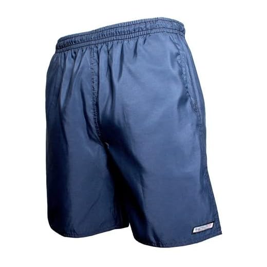 Kit 6 Short's Bermudas Calção Tactel Masculino Leve Macio 3 Bolsos Elástico Cordão Liso Confortável Tamanho:M;Cor:Azul