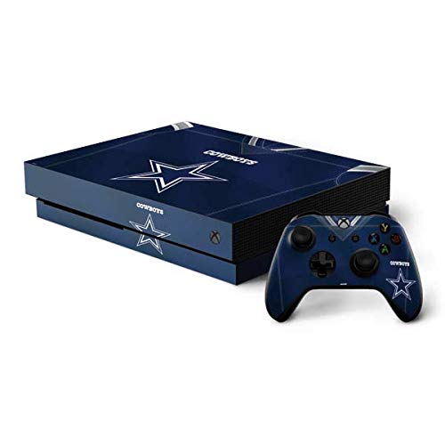 Skinit Decal Gaming Skin Compatible with Xbox One X Bundle - Officially Licensed NFL Dallas Cowboys Team Jersey Design