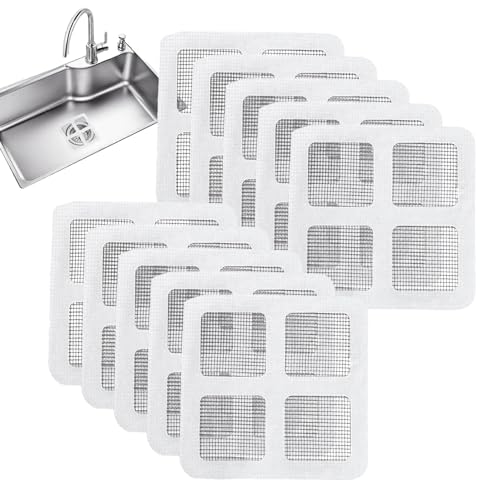 Pegatinas para drenaje de pelo,Pegatinas para colector de pelo | 10 Pegatinas para filtro de drenaje de suelo - Etiqueta engomada del filtro de drenaje del suelo, cubierta de drenaje de
