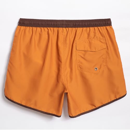 Image of maamgic Mens Boys Short 80s 90s Vintage Swim Trunks with Mesh Lining Quick Dry Swim Suits Board Shorts
