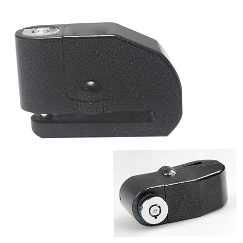 Cabilock Disc Lock Alarm for Motorcycle Theft Disc Brake Lock with Siren Pin Durable Body for Bikes Scooters Black