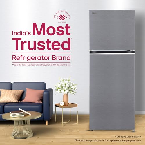 LG 322 L, 2 Star, Convertible, Smart Inverter, Frost Free Double Door Refrigerator (GLT3226SNDS, Dazzle Steel, Express Freeze & Multi Air Flow) 8 412uaOLHmtL