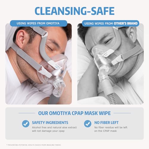 Image of CPAP Mask Wipes, 160 Count Super Jumbo Pack, FSA /HSA Eligible, Extra Large & Moist, Unscented, Lint Free, Alcohol Free, Cleansing-Safe, Cleaning Wipes for Mask, CPAP Machine & Supplies, 2-Pack