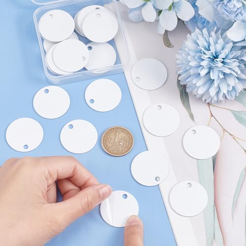BENECREAT 30PCS Flat Round Sublimation Aluminum Blank - Image 3