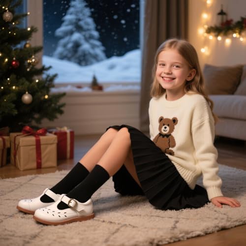 Image of Otter MOMO Toddler /Little Girls Mary Jane Slip-on School Uniform Party Dress Shoes