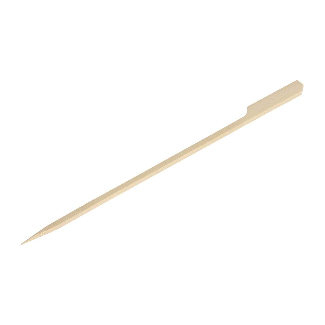 Fiesta Compostable Bamboo Paddle Skewer - 180mm (Pack 100), 180 mm (pack of 100)