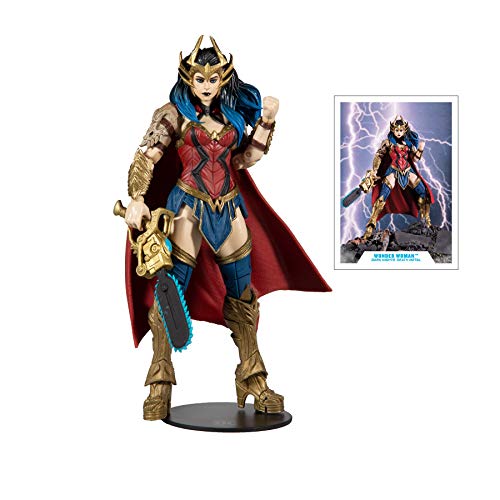 DC Multiverse Dark Nights: Death Metal Wonder Woman 7" Action Figure with Build-A ‘Darkfather’ Parts