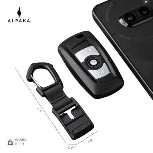 Image of ALPAKA HUB Carabiner Quick Release Keychain with Magnetic Belt Clip | EDC Carabiner for Keys, Tactical Gear & Backpack Accessories,Attach to ALPAKA Sling Bag, Belt Loops