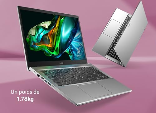 Acer Aspire 3 A315 44P R47A AMD Ryzen™ 7 Ordinateur portable 39 6 cm 15.6 Full HD DDR4 SDRAM SSD Wi Fi 6 802.11ax Windows 11 Home Neuf - vue 2