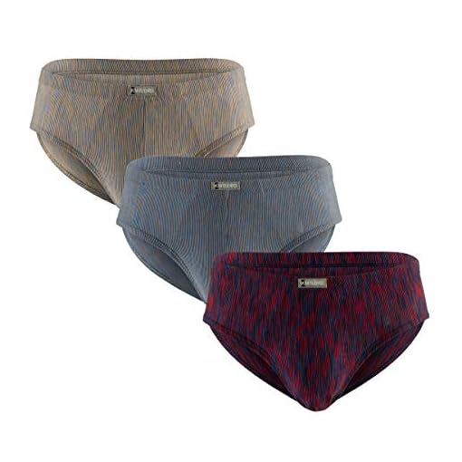 KNITLORD Herenonderbroek, slip van bamboe, ademend, zacht, kleurrijk, verpakking van 3 of 4 stuks