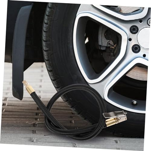 Inflator Hose Extension Extend Tire Inflator Tube for Fast Car Inflation Rubber Hose Adapter Quick Connect Suitable for Most Standard Tire Pumps4