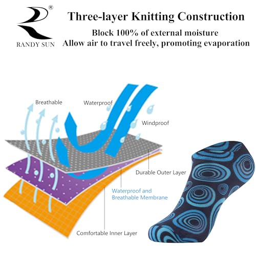 Image of [SGS Certified] RANDY SUN Unisex Waterproof & Breathable Hiking /Trekking /Ski Socks