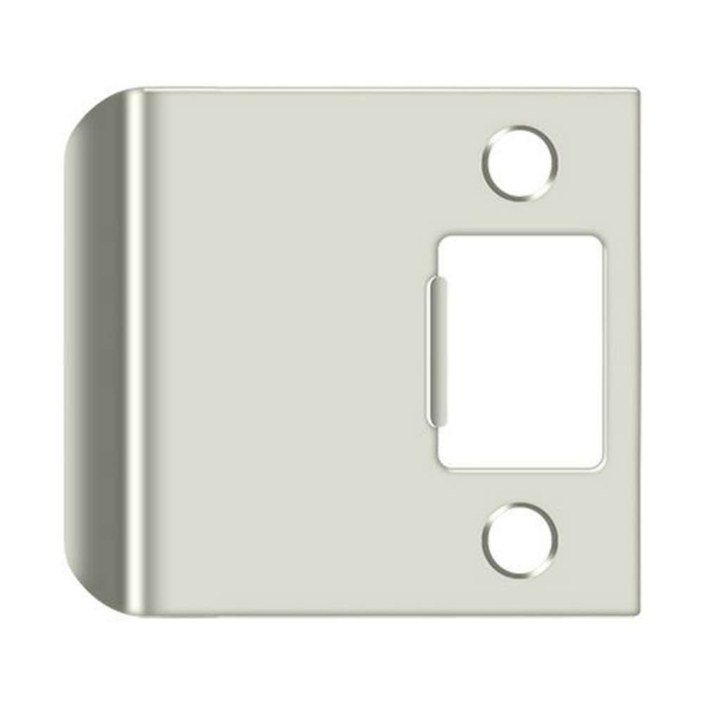 Deltana SPE250 2-1/2" x 2-1/4" Extended Lip Strike Plate, Bright Nickel