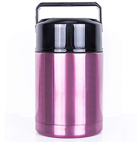 Meichoon 35 oz（1000ml) Vacuum Insulated Food Jar Bowl for Cooking Stainless Steel Interior