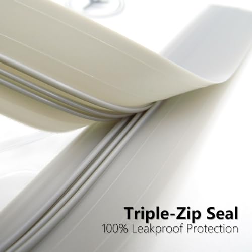 2 Pack TSA Approved Clear Toiletry Bags for Liquids, Reusable Quart Size Travel Bags, Waterproof & Leakproof Security Bags for EU UK US Airport Regulations3