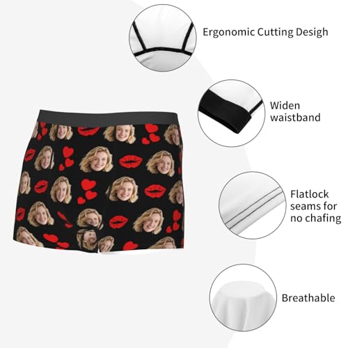 Custom Boxers Underwear for Men Personalized Boxers with Face on Them Customized Valentines Day Birthday Gift for Boyfriend4