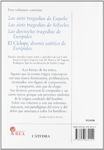 Esquilo, Sófocles, Eurípides obras completas / Aeschylus, Sophocles, Euripides Complete Works