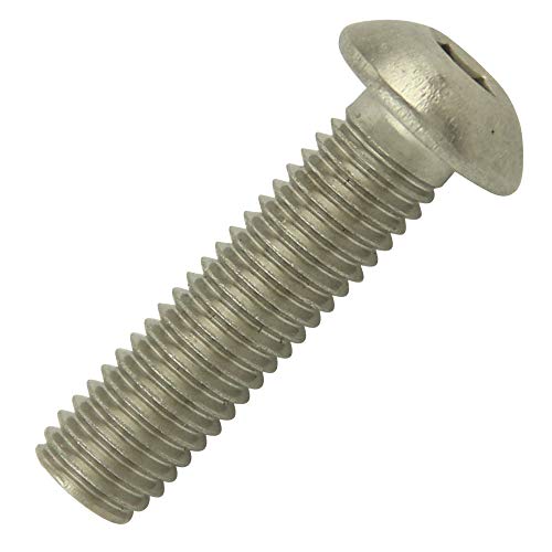 BiBa-Schrauben | Linsenkopfschraube | M6x16 | (10 Stück) | Innensechskant ISK | ISO 7380 | Linsenschrauben | Flachkopfschrauben | Vollgewinde | rostfreier Edelstahl A2 V2A Cover