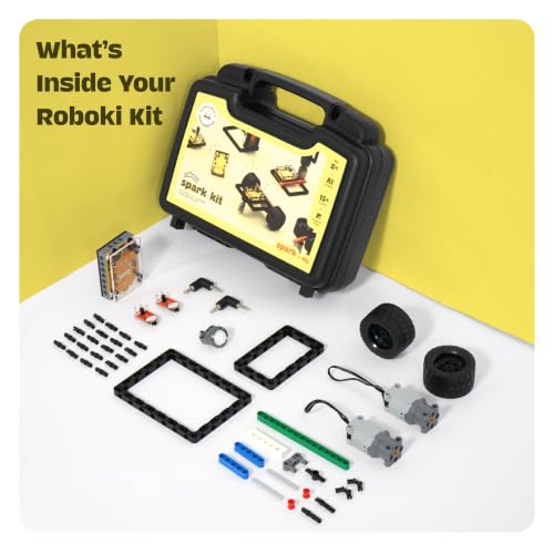 Image of Roboki DIY AI Robotics Kit | STEM Coding & Science Learning Kit for Kids (8+ Years) | 14+ Projects in One Kit | Artificial Intelligence, Programming & Educational Toy | Made in India